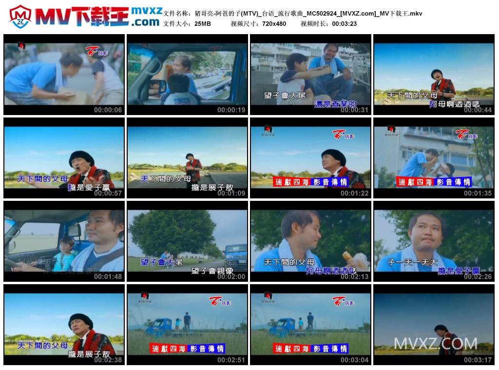 猪哥亮-阿爸的子(MTV)_台语_流行歌曲_MC502924